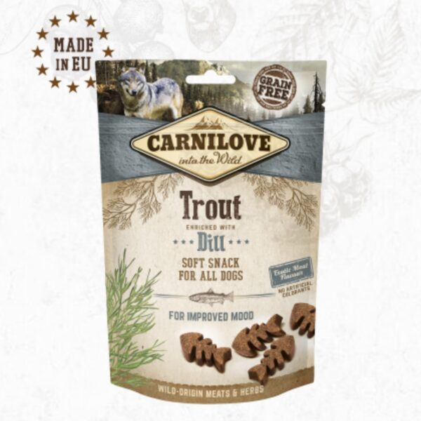 CARNILOVE chien semi-humide truite et aneth 200g
