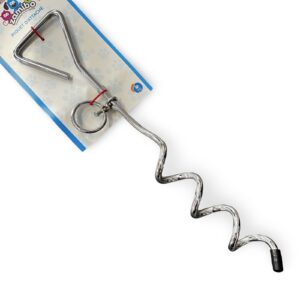 Piquet attache 40 cm chromé