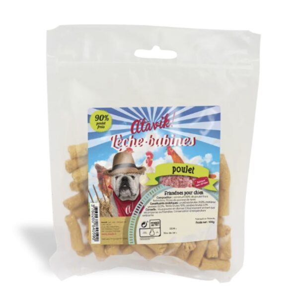 Lèche babines chien Atavik - Poulet 100g