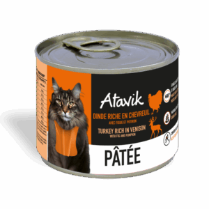 Pâtée pour chat Atavik Dinde chevreuil 200g