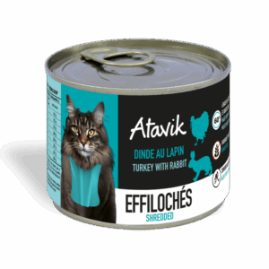 Effilochés pour chat Atavik Dinde lapin 200g