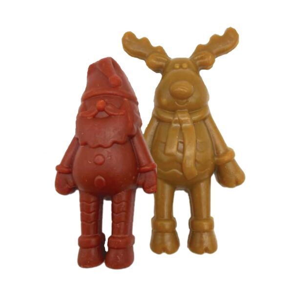 Père noël ou renne au poulet 12cm
