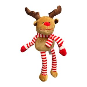 Peluche renne avec écharpe 30cm