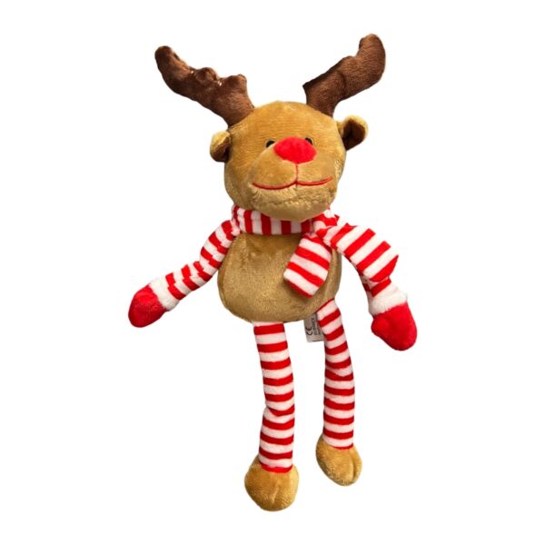 Peluche renne avec écharpe 30cm