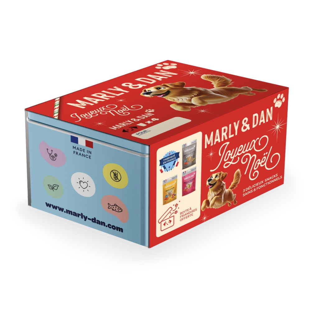 Coffret de noël Marly & Dan chien