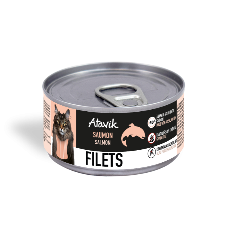 Filets pour chat Atavik 70g - Saumon