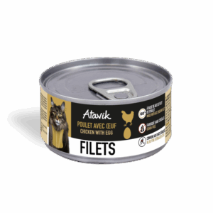 Filets pour chat Atavik 70g - Poulet avec oeuf