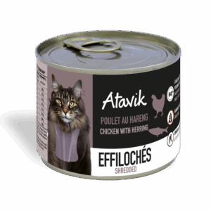Effilochés pour chat Atavik Poulet hareng 200g