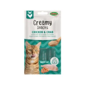 Creamy snacks chat - poulet et crabe - 4 x 15g