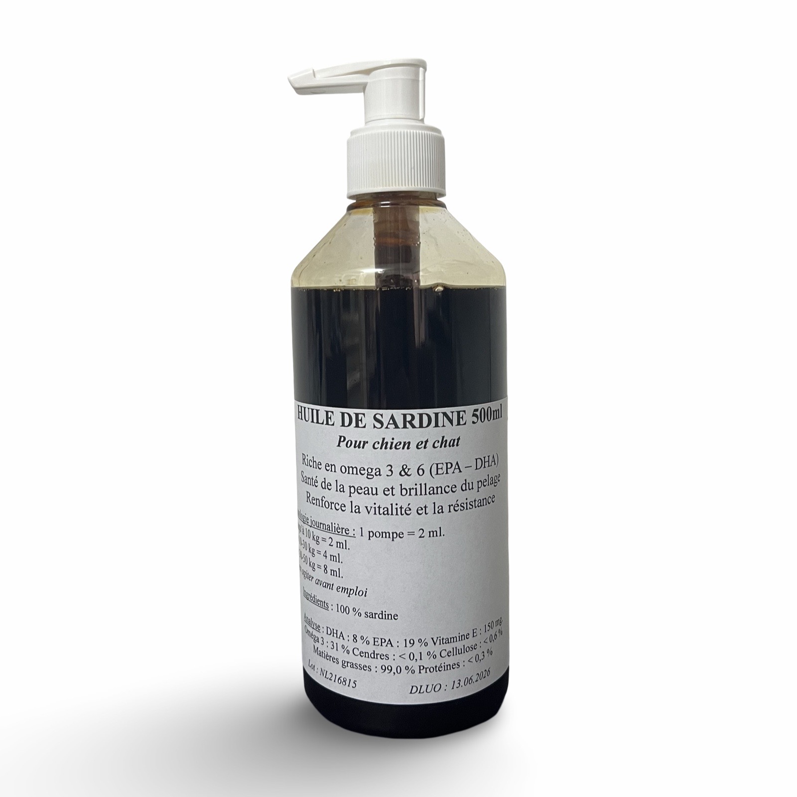 Huile de sardine 500ml