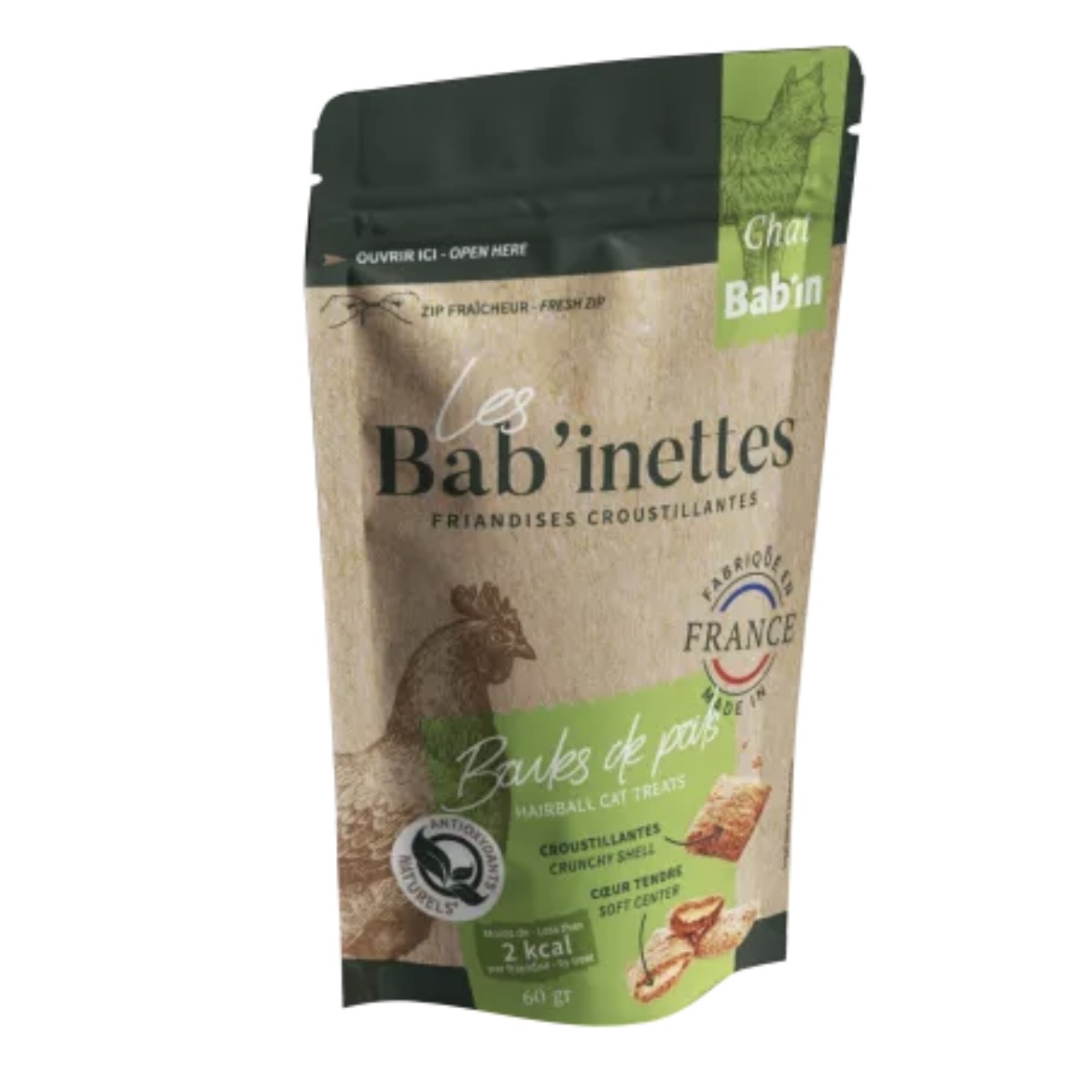 Bab'inettes chat boules de poils 60g