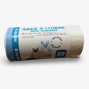 Rouleau 20 sacs litière avec poignée 67 x 29cm