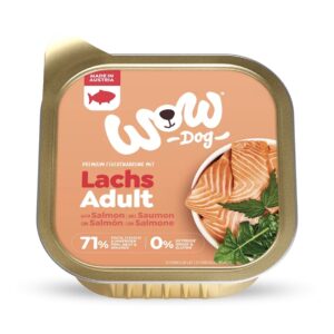 WOW pâtée chien adulte saumon